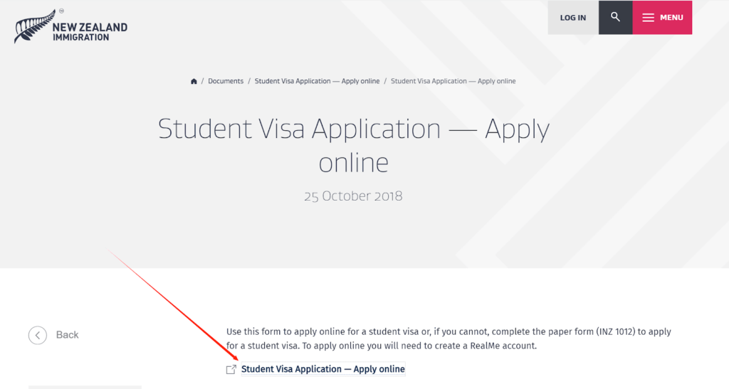 Immigration New Zealand portal