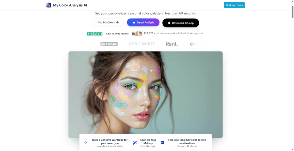 My Color Analysis AI