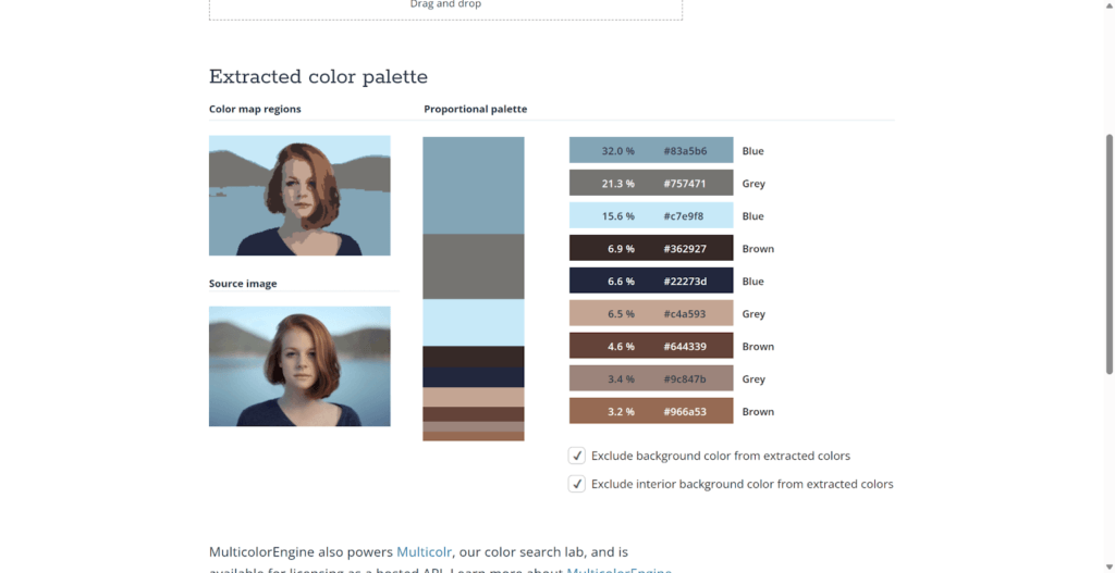 TinEye Color Extraction