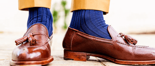 leather loafers